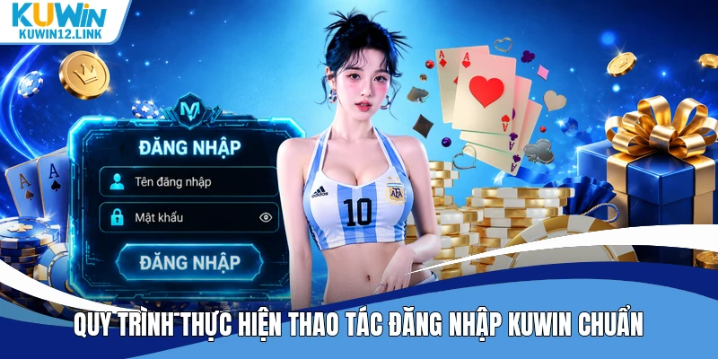 Quy trình thực hiện thao tác đăng nhập Kuwin chuẩn